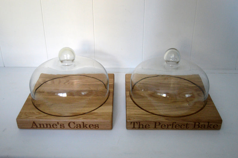 Cake Board with Glass Dome