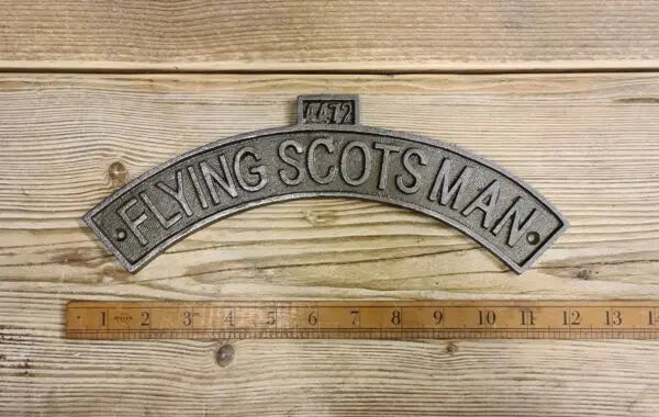 Cast Iron Train Signs