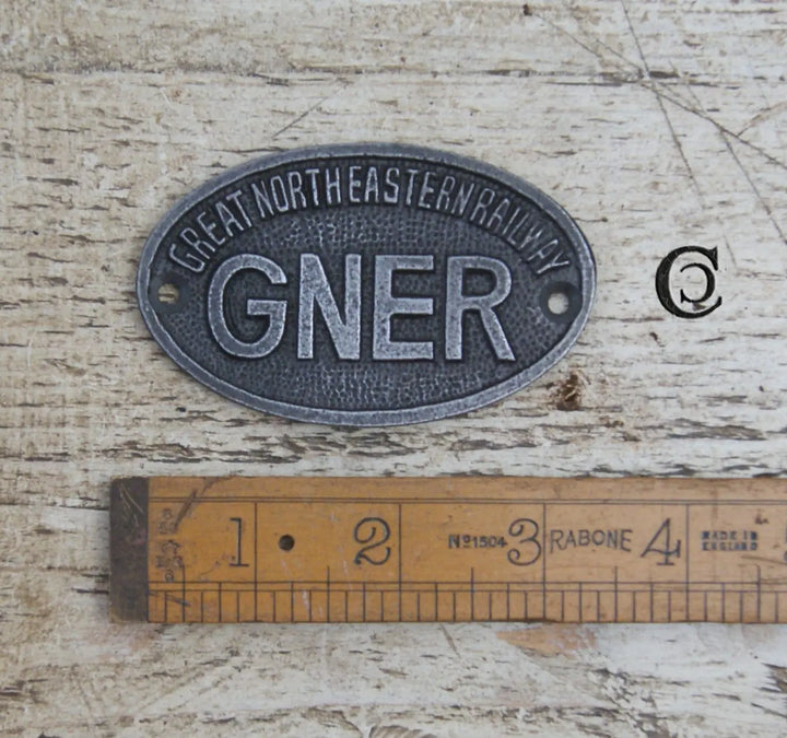 Cast Iron Train Signs