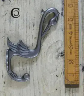 Cast Iron Heron Coat Hooks
