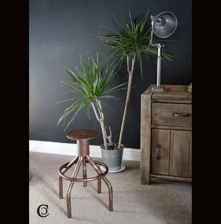Adjustable Height Stool-Tubular Legs