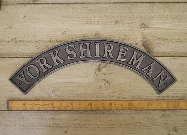 Cast Iron Train Signs